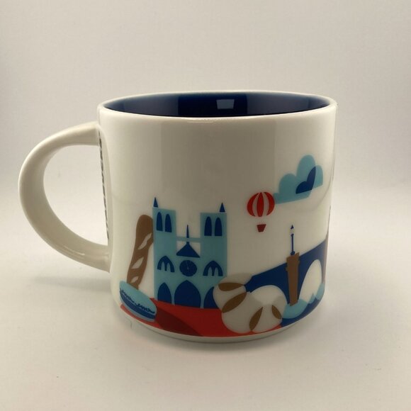 Starbucks Global City Paris"You Are Here"Ceramic Coffee Mug 414ml NEW No Box - Picture 2 of 4